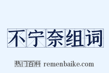 不宁奈组词是什么意思的图片